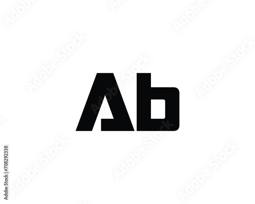 AB LOGO DESIGN VECTOR TEMPLATE