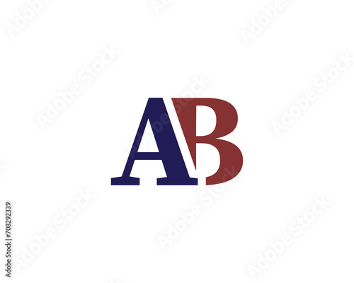 AB LOGO DESIGN VECTOR TEMPLATE