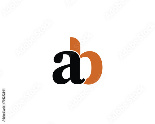 AB LOGO DESIGN VECTOR TEMPLATE