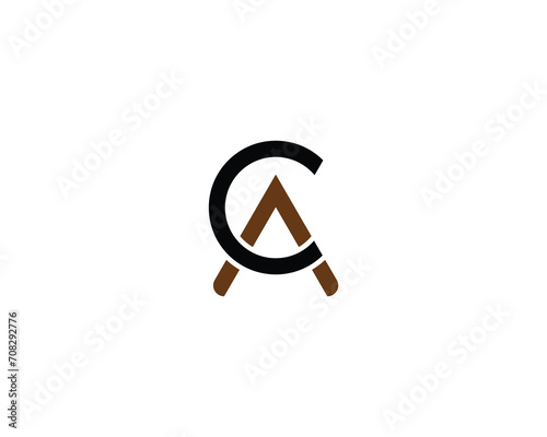 AC CA LOGO DESIGN VECTOR TEMPLATE