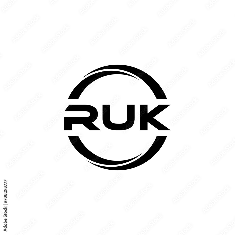 RUK letter logo design with white background in illustrator, cube logo, vector logo, modern alphabet font overlap style. calligraphy designs for logo, Poster, Invitation, etc. RUK letter logo design with white background in illustrator, cube logo, vector logo, modern alphabet font overlap style. calligraphy designs for logo, Poster, Invitation, etc.