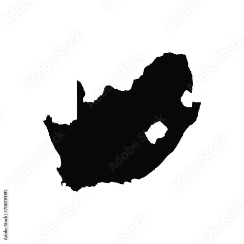 south africa map icon vector