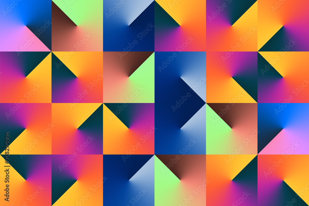 Radial Angle Gradient Geometric Seamless Patterns Radial Angle Gradient Geometric Seamless Patterns
