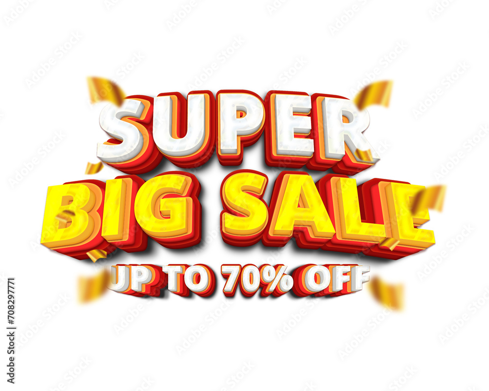 Fototapeta premium Supper Big Sale Up to 70% Off