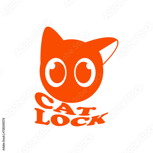 The cat mascot vector design can be used as a logo or as a symbol