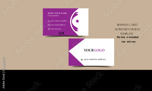 Business card design for food natural cosmetic product as well as business advertisement with colorful theme . 