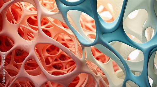 Tissue engineering regenerative medicine organ repair solid color background