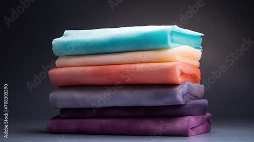 Aerogels ultralight materials advanced insulation solid color background photo