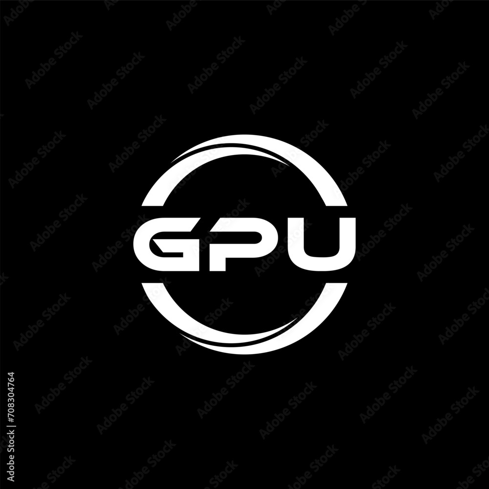 GPU letter logo design with black background in illustrator, cube logo, vector logo, modern alphabet font overlap style. calligraphy designs for logo, Poster, Invitation, etc. GPU letter logo design with black background in illustrator, cube logo, vector logo, modern alphabet font overlap style. calligraphy designs for logo, Poster, Invitation, etc.