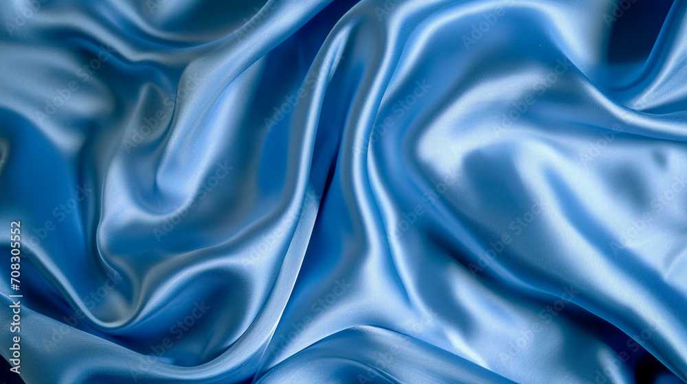 Obraz premium Light blue & dark blue silk background