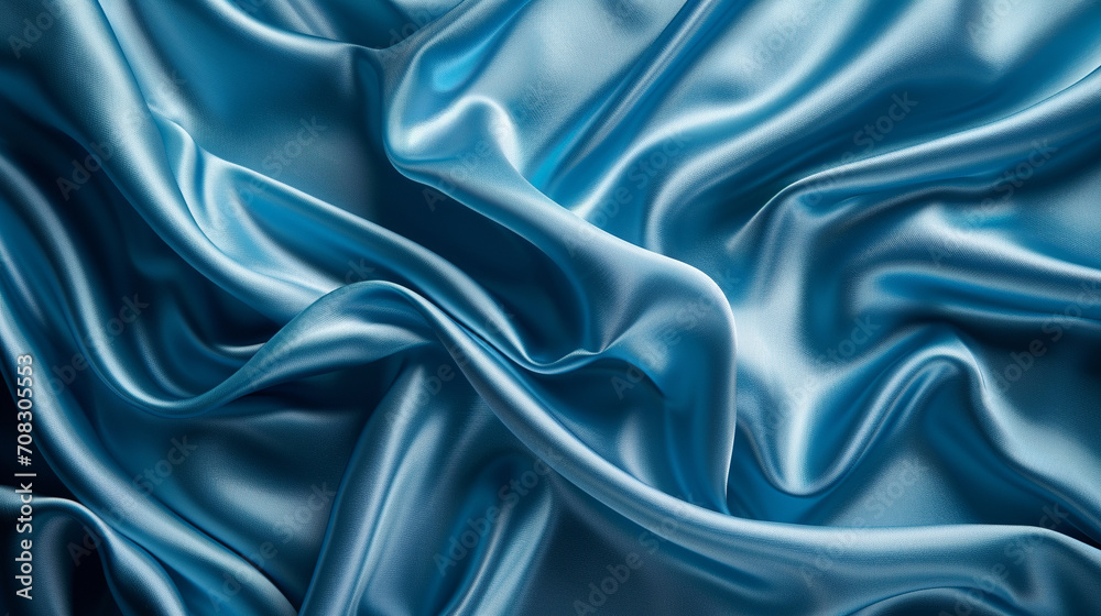 Obraz premium Light blue & dark blue silk background