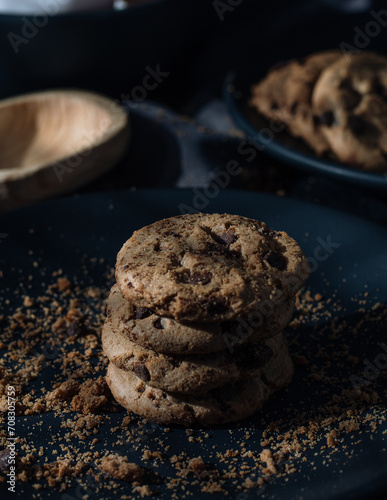 Galletas con chispas de chocolate