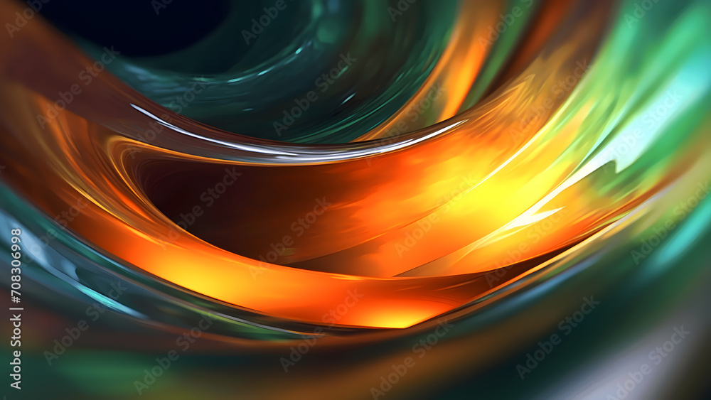 Abstract colorful wavy background 3d in blue red, white, black and green colours. Modern colorful wallpaper. 3d rendering. Gradient waves flowing motion design background 8k template 0