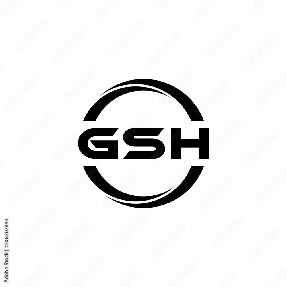 GSH letter logo design with white background in illustrator, cube logo, vector logo, modern alphabet font overlap style. calligraphy designs for logo, Poster, Invitation, etc. GSH letter logo design with white background in illustrator, cube logo, vector logo, modern alphabet font overlap style. calligraphy designs for logo, Poster, Invitation, etc.