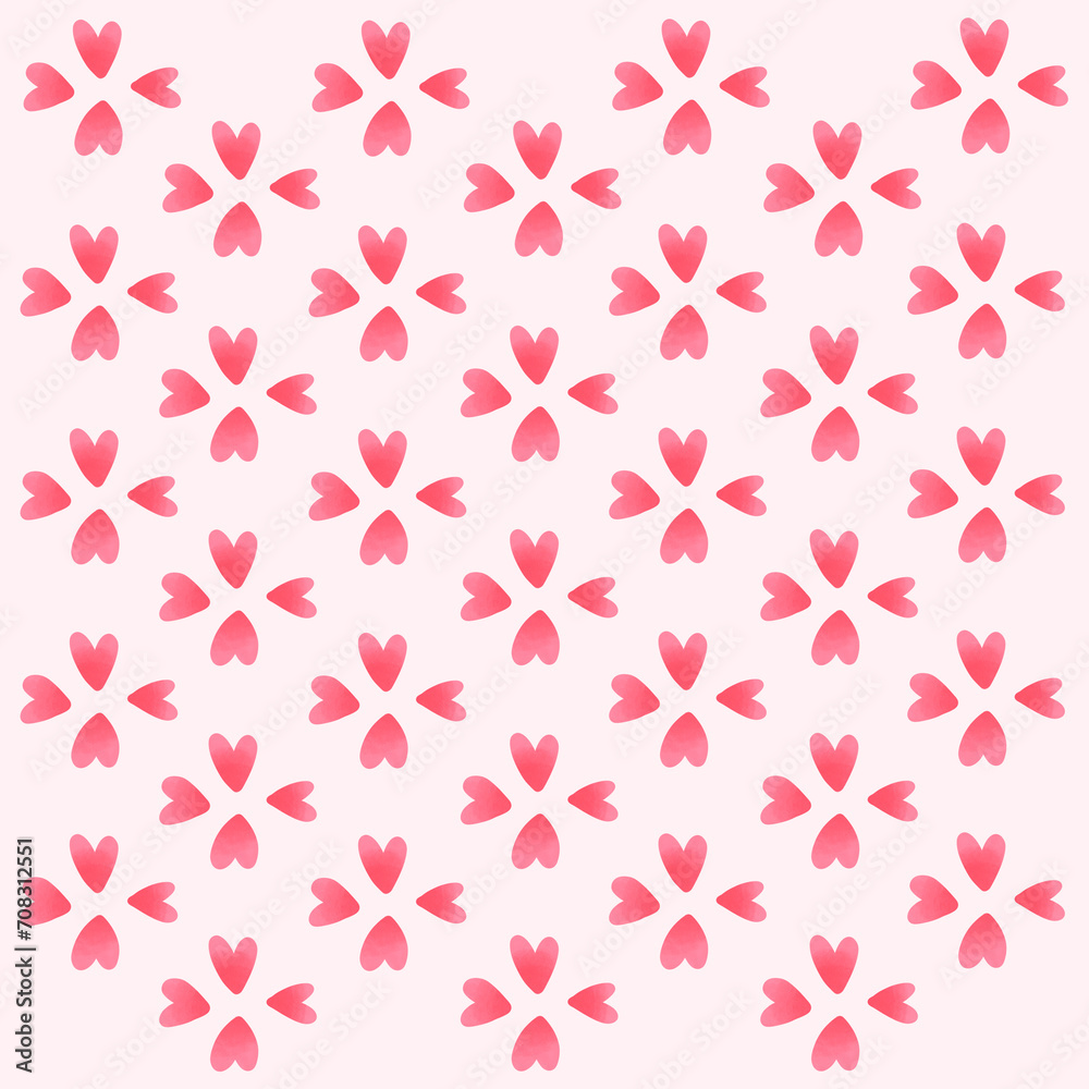 Heart flower on pink background Heart flower on pink background