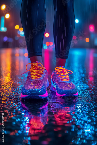 running shoes vibran neon color