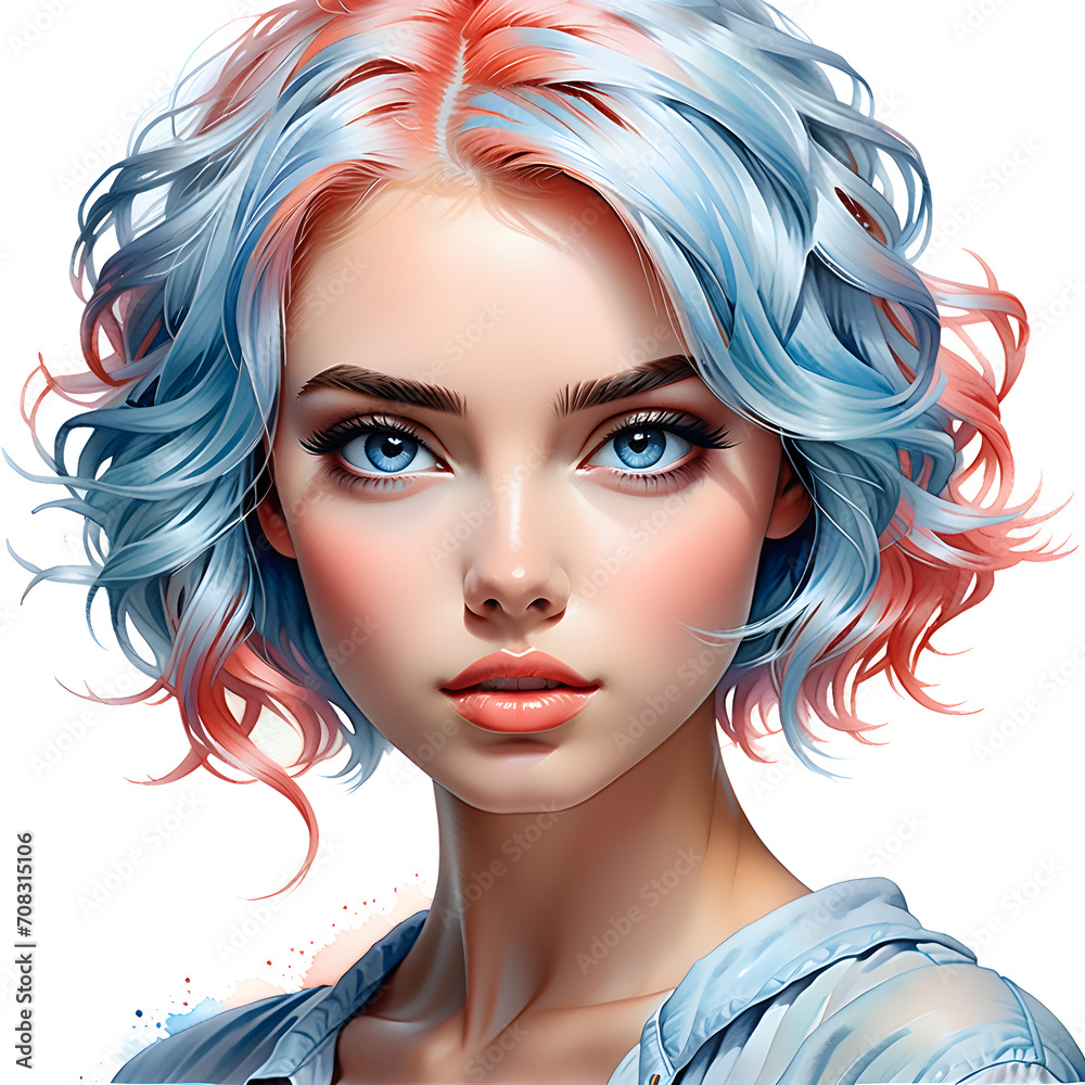 Striking Elegance Unveiled: A Captivating Showcase of Diverse Hairstyles Adorning Beautiful Women.(Generative AI) Striking Elegance Unveiled: A Captivating Showcase of Diverse Hairstyles Adorning Beautiful Women.(Generative AI)