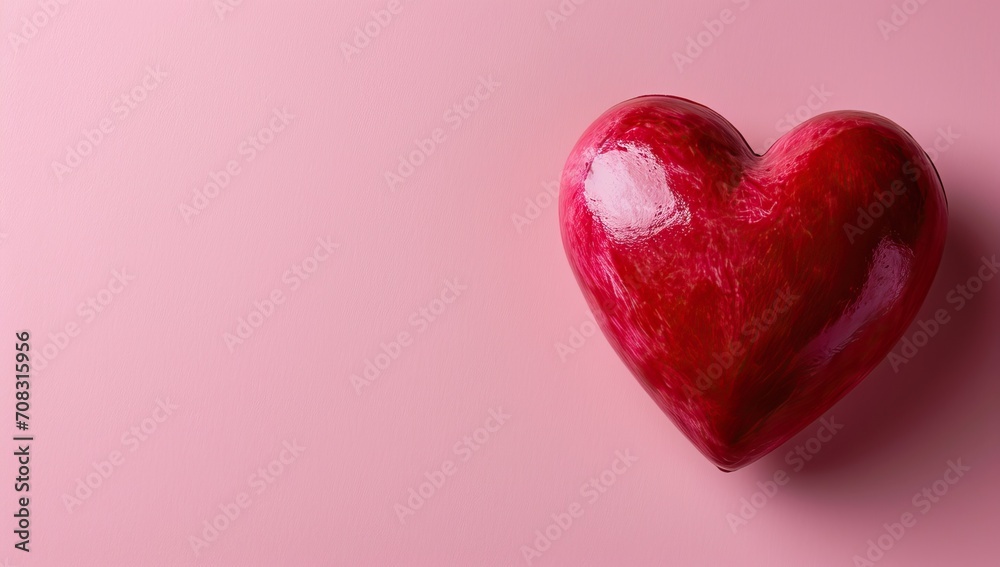 Red heart on pink background, valentine's day concept. Red heart on pink background, valentine's day concept.