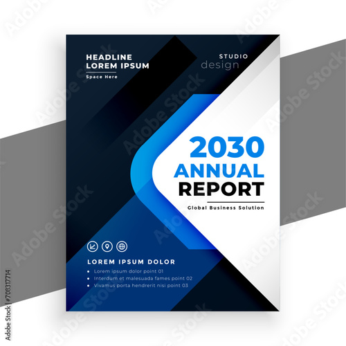 stylish annual report magazine flyer a company stationery