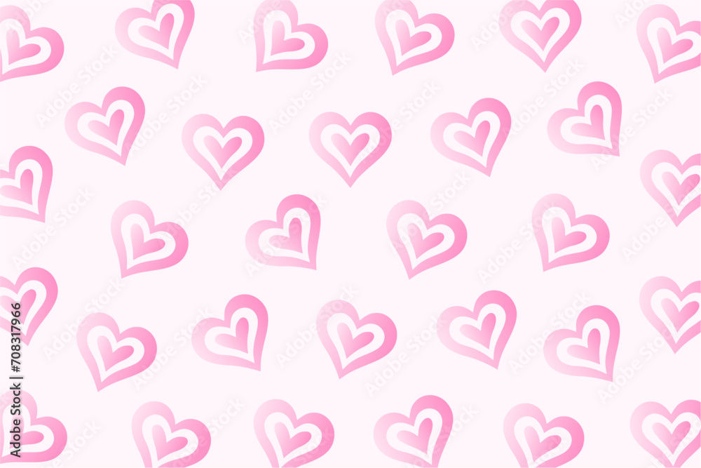 artistic cute love heart pattern wallpaper for couple anniversary