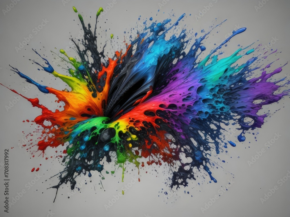 Mixed color fluid background design