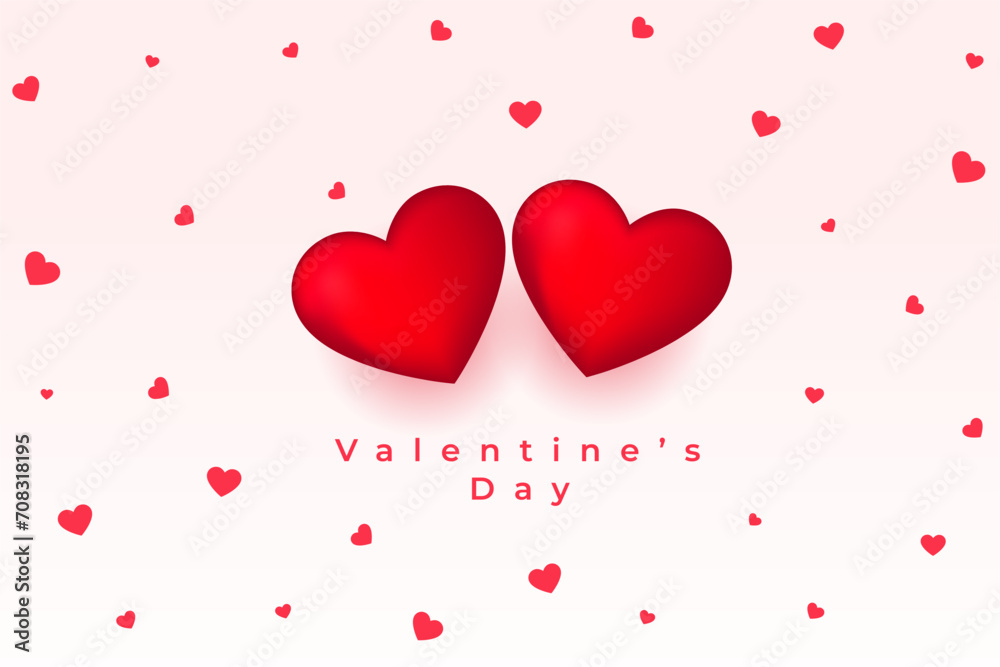 lovely valentines day greeting background for couple affection