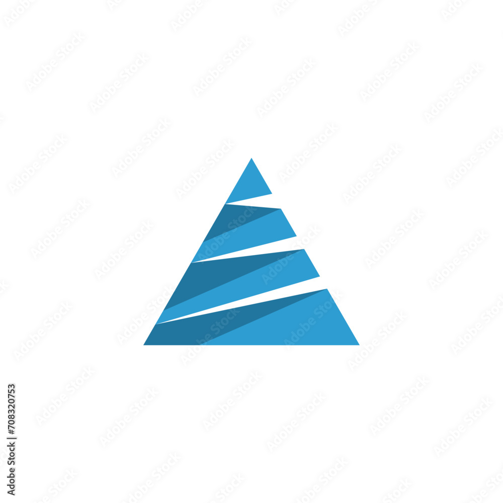 abstract triangle logo template design abstract triangle logo template design