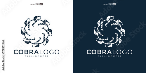 cobra head vector illustration for icon, symbol or logo. snake head logo