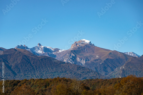 Landscape with rocky mountains