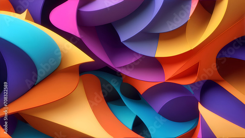 3d Colorful abstract wallpaper modern background 36.