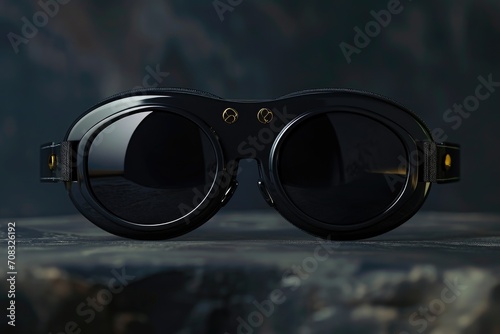 Black glasses for virtual reality © kardaska