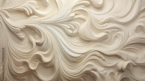 Fine paper layer cement concrete wave wall art texture