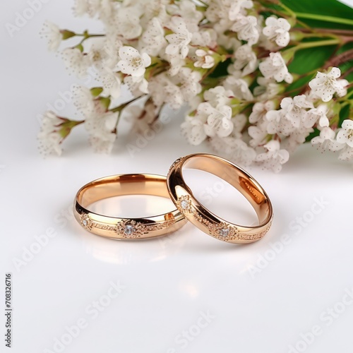 pair wedding rings