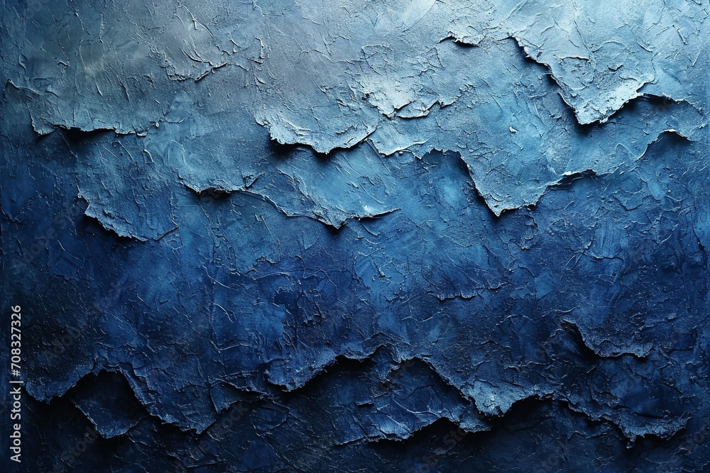 A minimalist background with a gradient of deep indigo tones, evoking a sense of mystery and sophistication within a contemporary context. - obrazy, fototapety, plakaty 