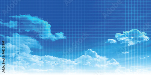 空　雲　夏　風景　背景