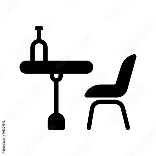 dining room icon, glyph icon style