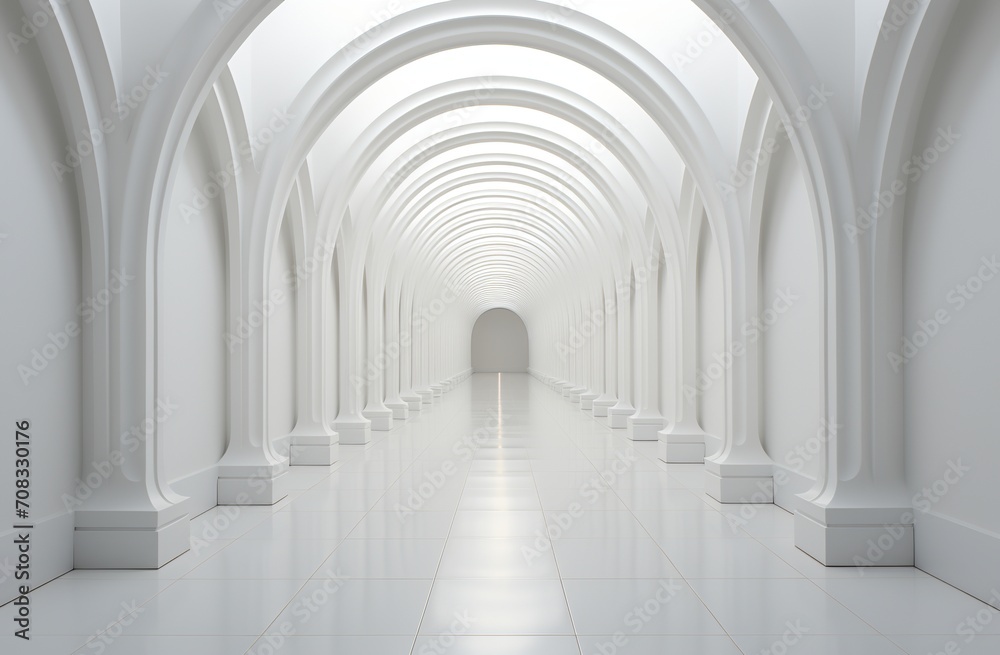 Arched passage with columns