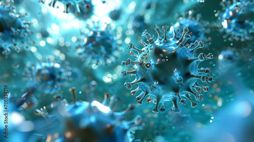 Virus Cells Abstract Background photo