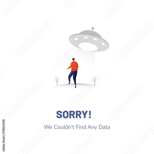 No data found error message illustration