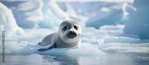 Antarctic infant marine mammal.