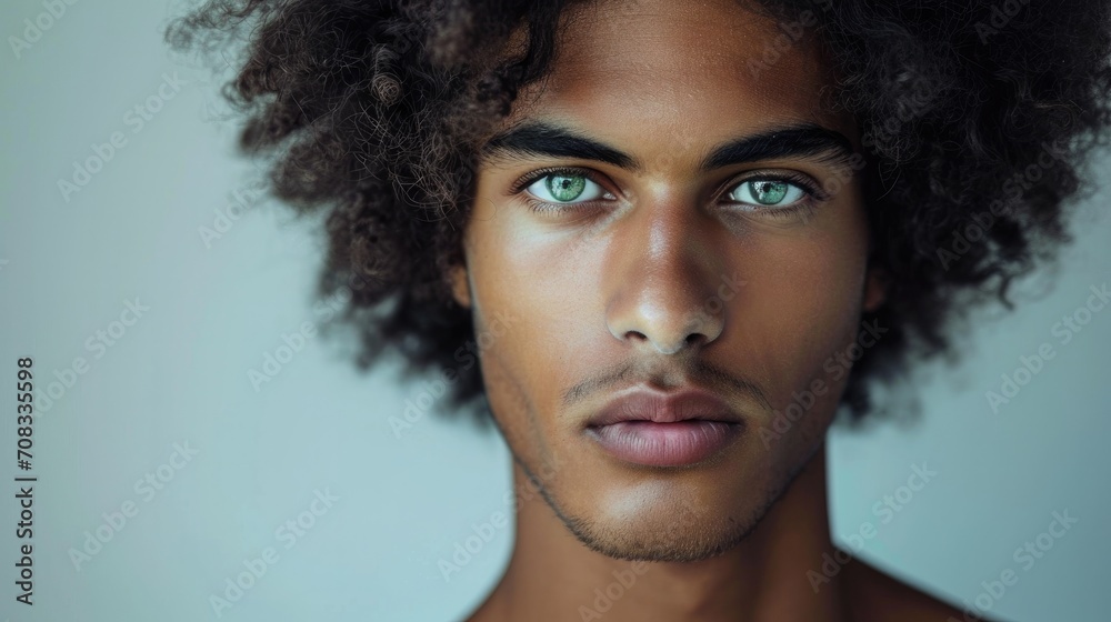 A close up picture of attractive male model A close up picture of attractive male model