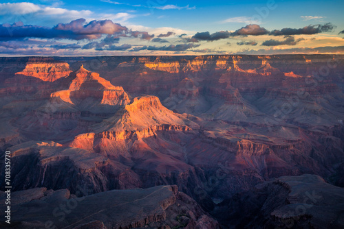 Gorgeous Morning Clouds on the Grand Canyon, Grand Canyon National Park, Arizona