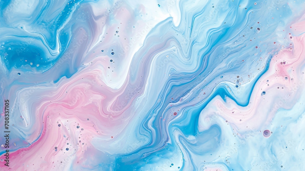 Sky blue & bubblegum marble background