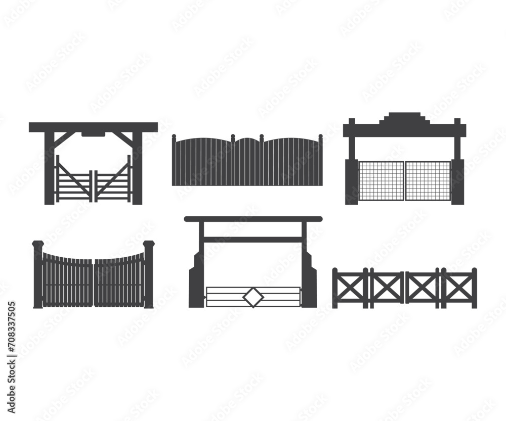 Ranch Gate Vector, Farm fence silhouette, Ranch gate vector, Ranch gate illustration Ranch Gate Vector, Farm fence silhouette, Ranch gate vector, Ranch gate illustration