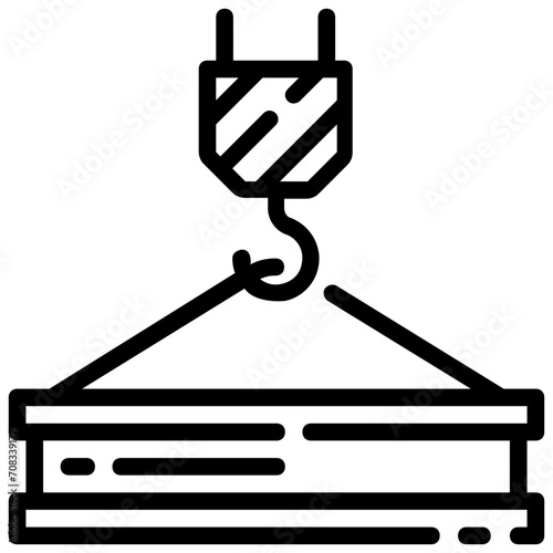 girder outline vector icon