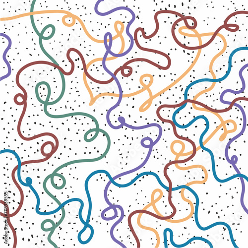 Hand drawn doodles organic abstract element pattern vector EPS 10