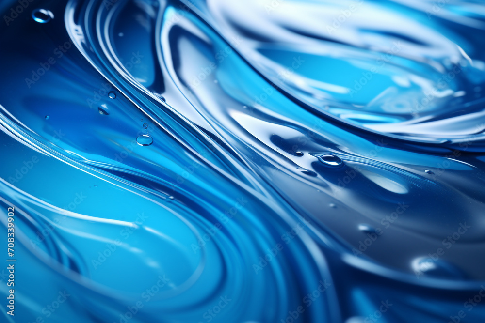 Graphic resources, science concept. Abstract and surreal blue transparent goo or liquid background illustration with copy space Graphic resources, science concept. Abstract and surreal blue transparent goo or liquid background illustration with copy space