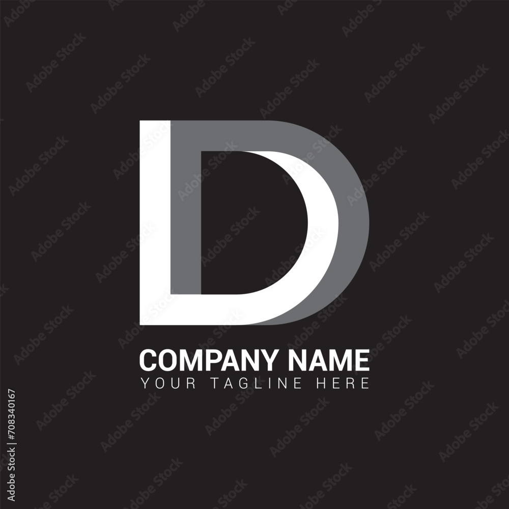 letter D logo with modern creative concept for company or person Premium Vector letter D logo with modern creative concept for company or person Premium Vector