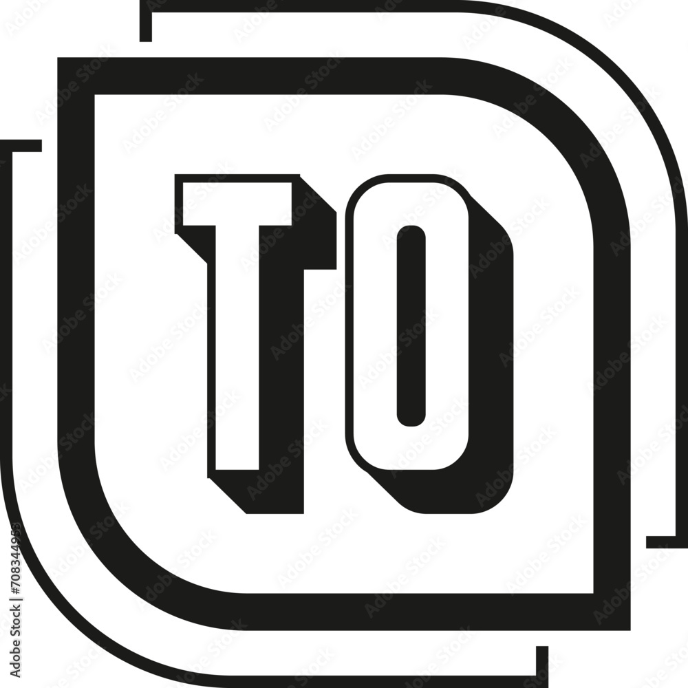 TO letter logo design on white background. TO logo. TO creative initials letter Monogram logo icon concept. TO letter design