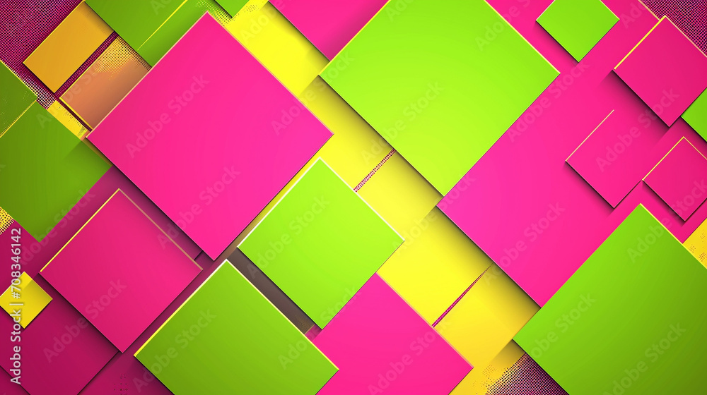 Fuchsia & neon green abstract background vector presentation design. PowerPoint and business background. 